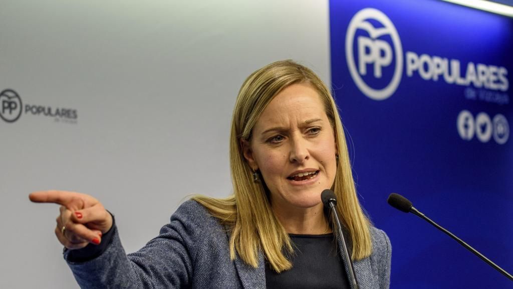 Amaya Fernández, presidenta del PP vasco, en una imagen de archivo.