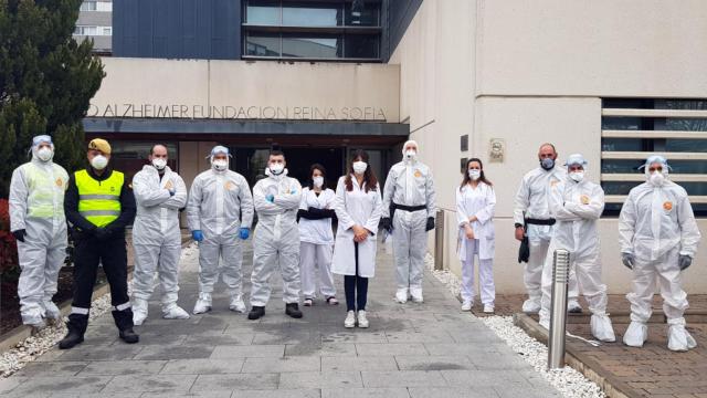 Parte de la plantilla del Centro Alzheimer Reina Sofía.