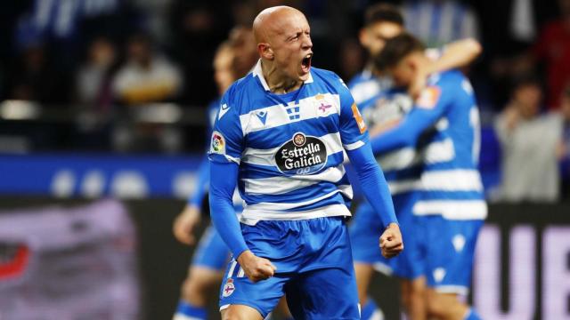 Víctor Mollejo, jugador del Deportivo