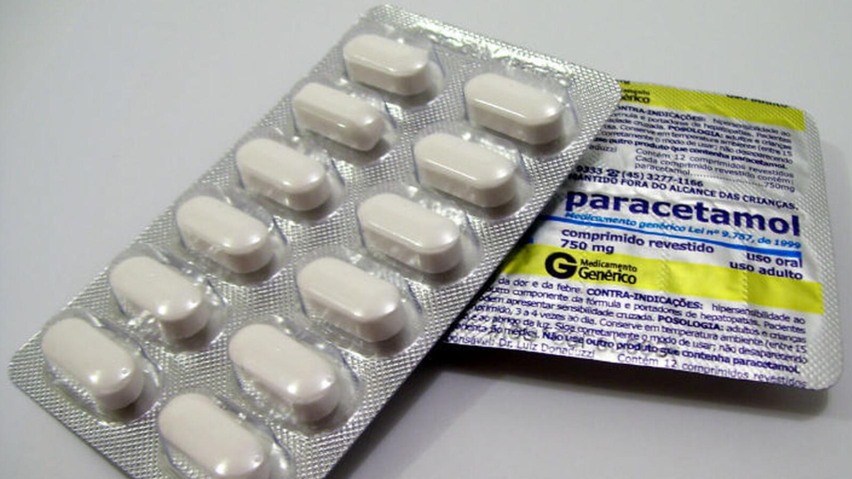 Dos 'blister' de paracetamol.