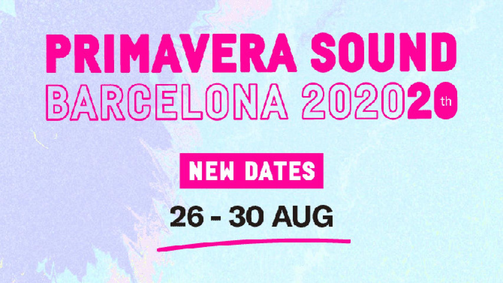 El Primavera Sound de Barcelona 2020 se celebrará en agosto.
