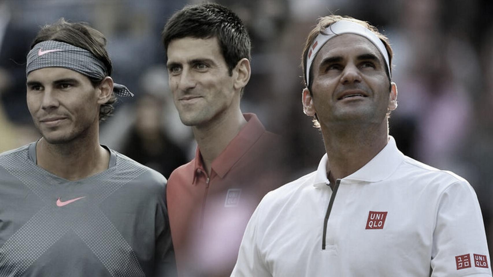 Nadal, Djokovic y Federer