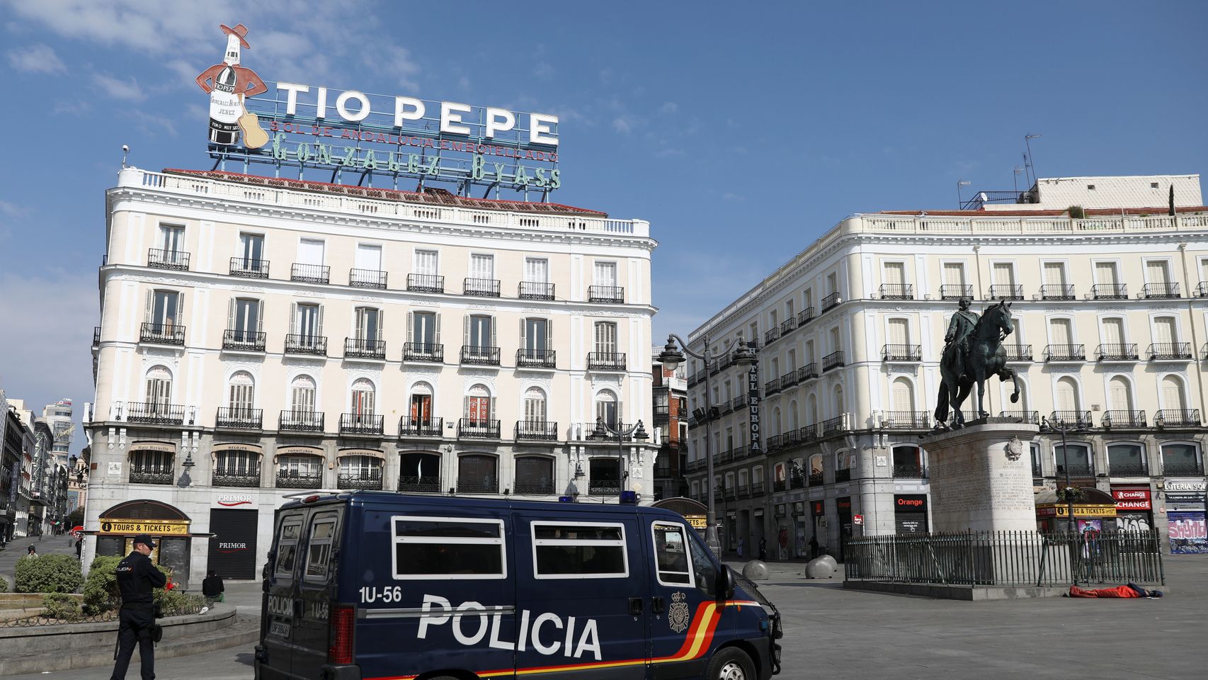 La Puerta del Sol de Madrid.