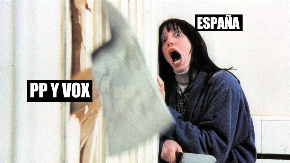 Una de las imágenes de la campaña de Guerrilla 2.0, afín a Podemos, echando a PP y Vox los males del coronavirus.