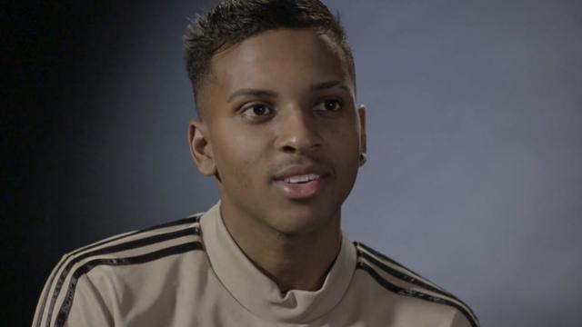 Rodrygo Goes, en una entrevista a DAZN