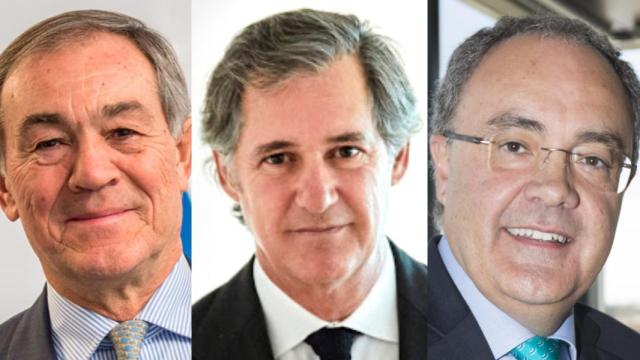 José Domingo de Ampuero y Osma, Viscofan; José Manuel Entrecanales, Acciona y Tobías Martínez, Cellnex.