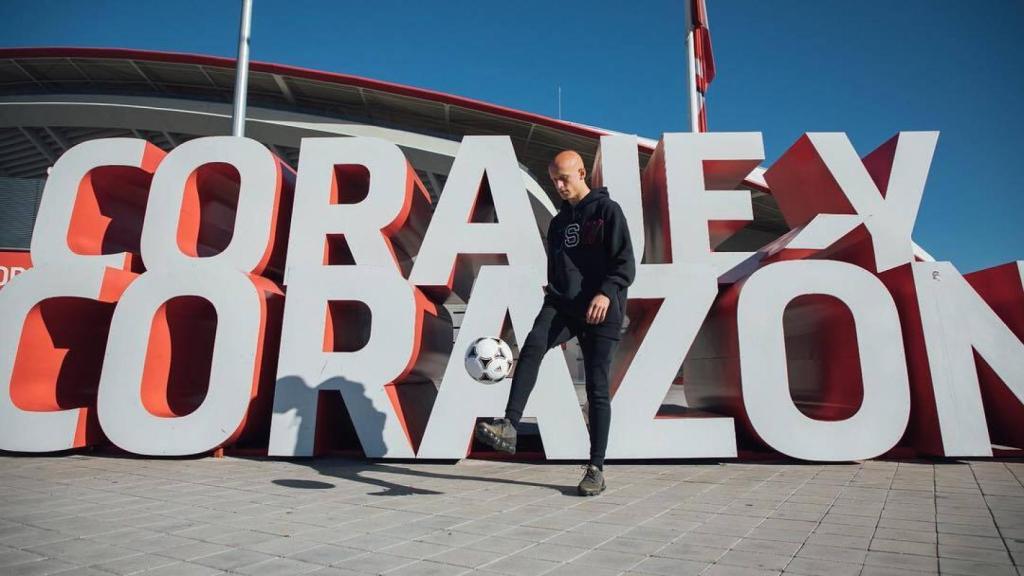 Víctor Mollejo, en el Wanda Metropolitano