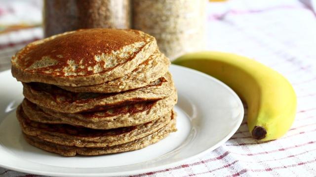 Tortitas de avena y plátano