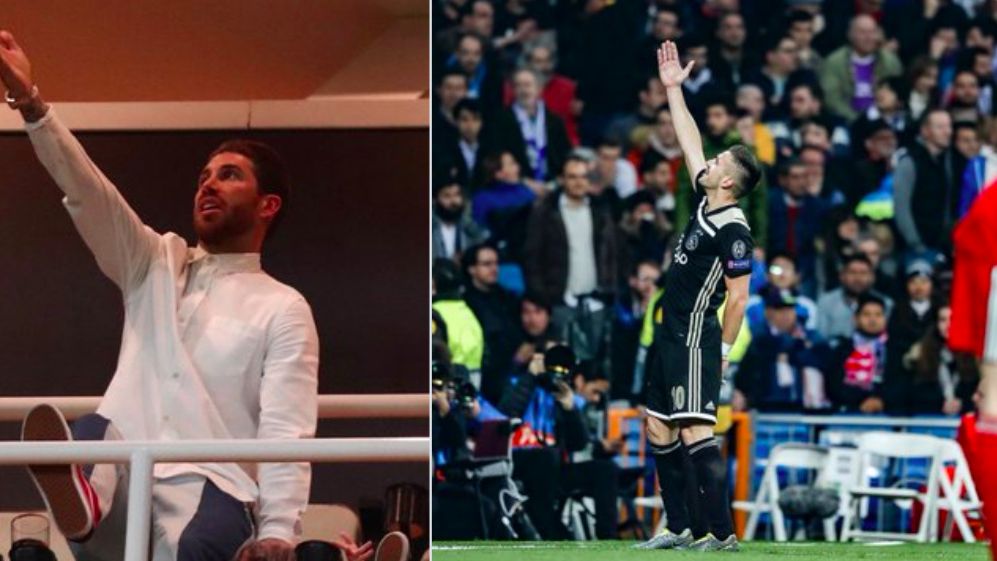 La provocación del Ajax contra Sergio Ramos