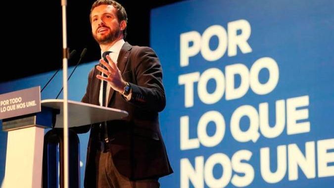 El presidente del PP, Pablo Casado, en una imagen de archivo.