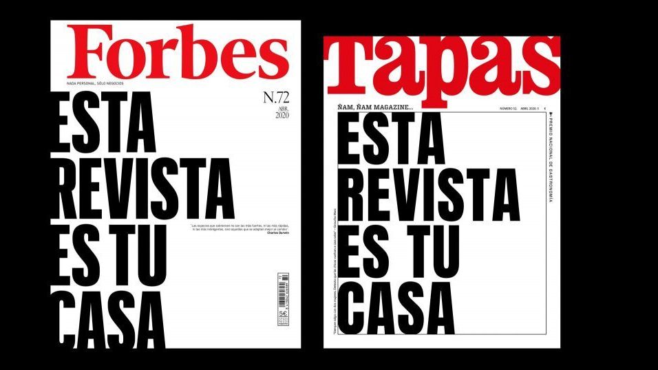 Esta revista es tu casa: Forbes y Tapas comparten portada por primera vez