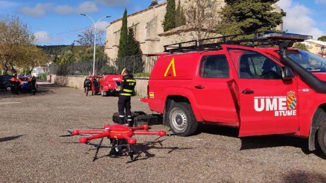 Dron de la Unidad Militar de Emergencias (UME).