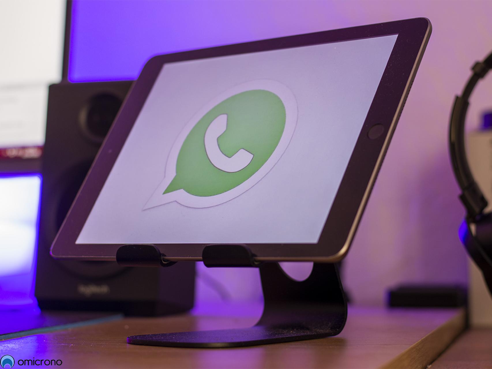 WhatsApp en un iPad.