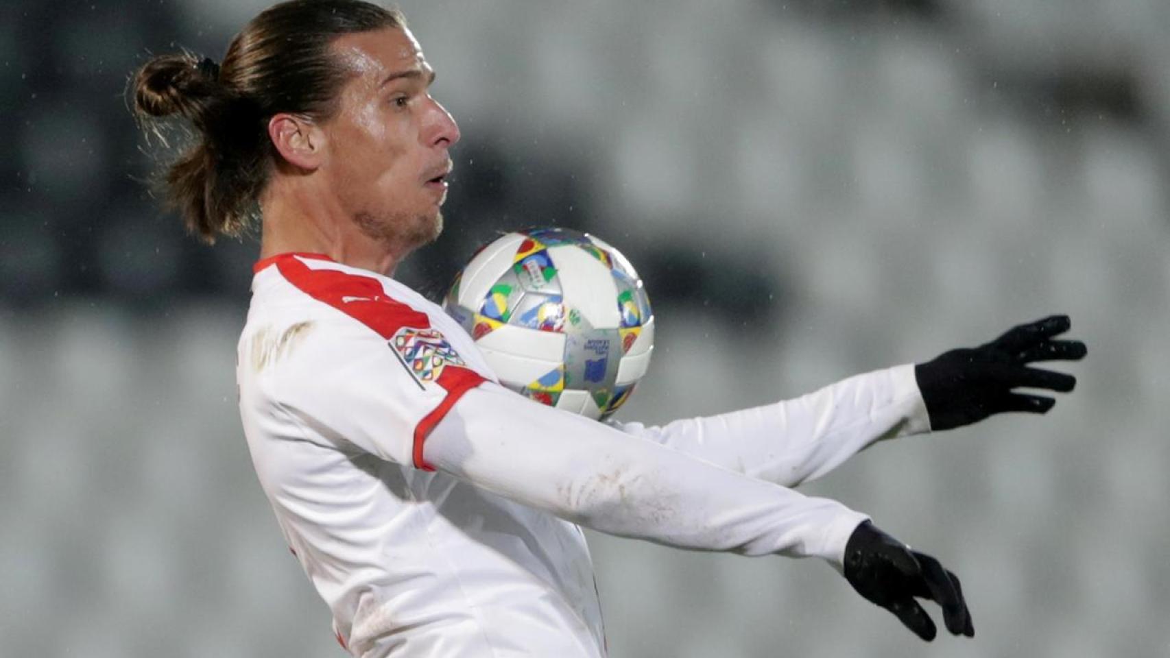 Prijovic, con la selección de Serbia