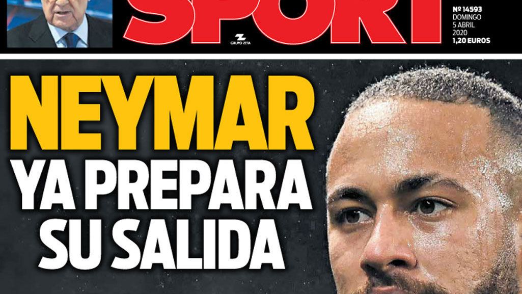 La portada del diario SPORT (05/04/2020)