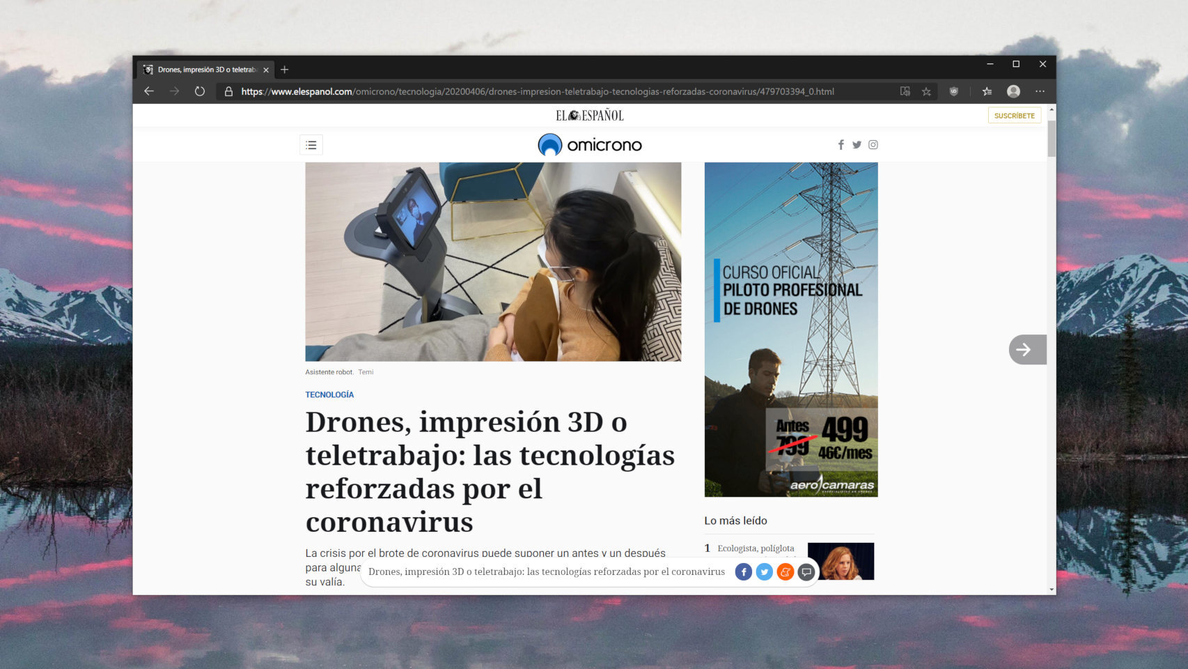 Microsoft Edge en Windows 10
