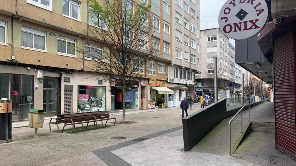 La calle Barcelona, en el Agra del Orzán.