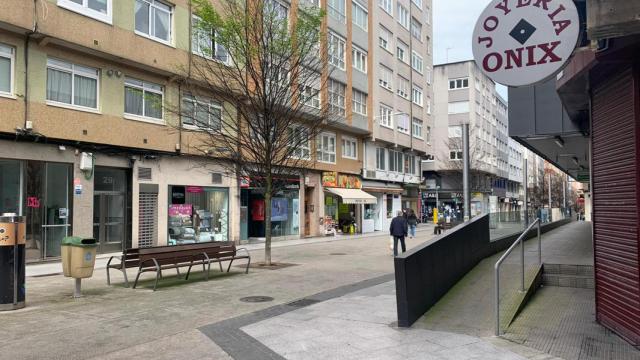 La calle Barcelona, en el Agra del Orzán.