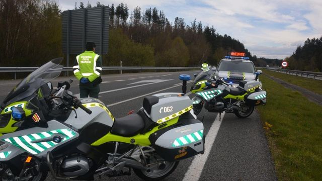 Foto de archico de un control de la Guardia Civil en la provincia de Lugo