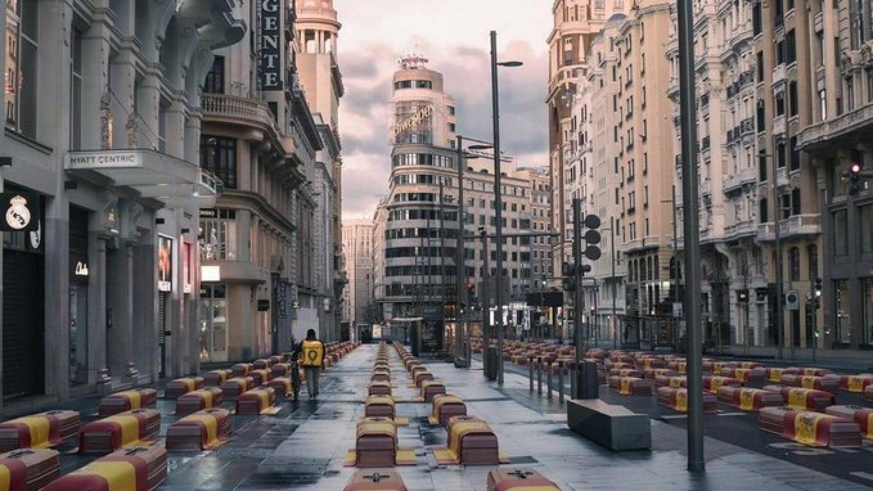 Fotomontaje realizado por Vox a partir de una fotografía de Ignacio Pereira.
