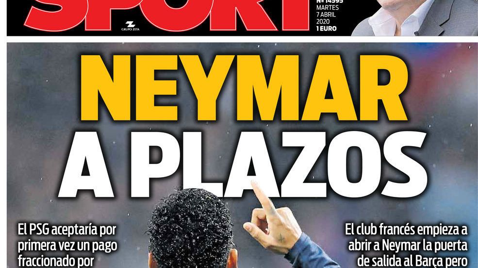 Portada Sport (07/04/20)