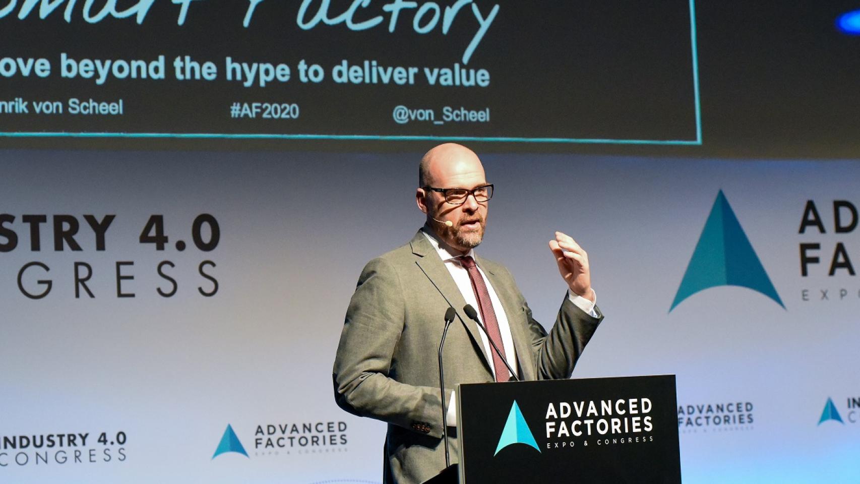Henrik von Scheel, creador del concepto de industria 4.0, durante su ponencia en AF 2020