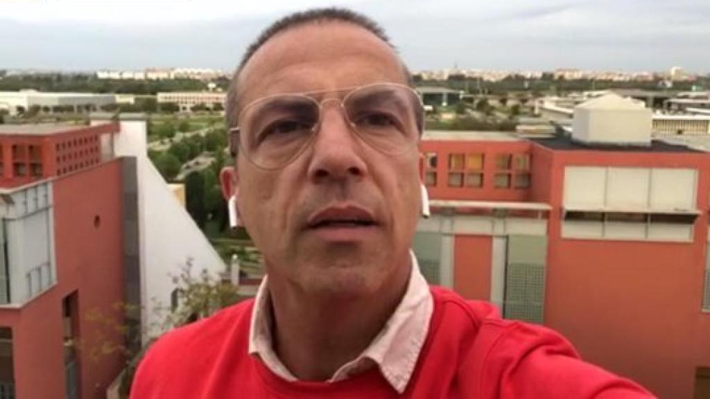 Cristóbal Soria, en un directo de Instagram de El Chiringuito