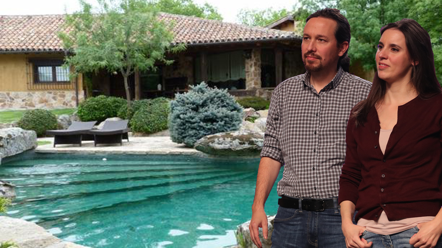 Pablo e Irene en su chalé de Galapagar.