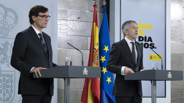 Salvador Illa y Fernando Grande-Marlaska, en una imagen de archivo.
