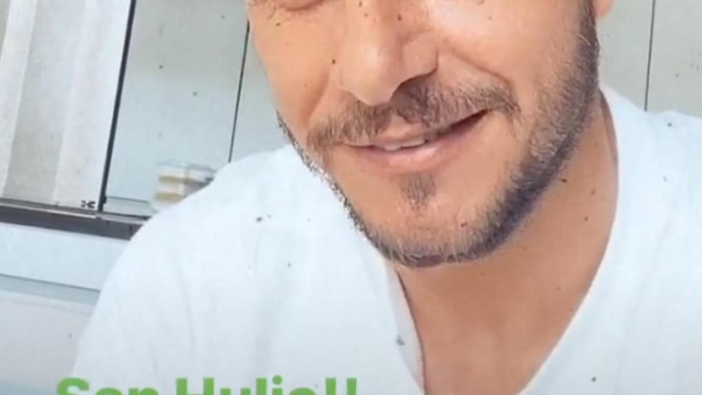 Joaquín, durante una stories de Instagram