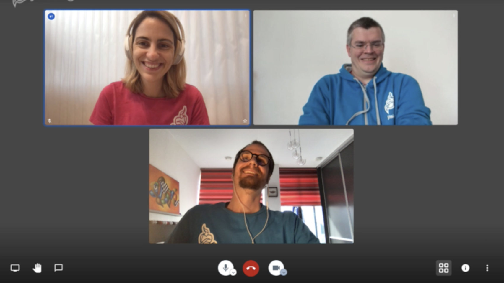 Videollamada a tres en Jitsi Meet