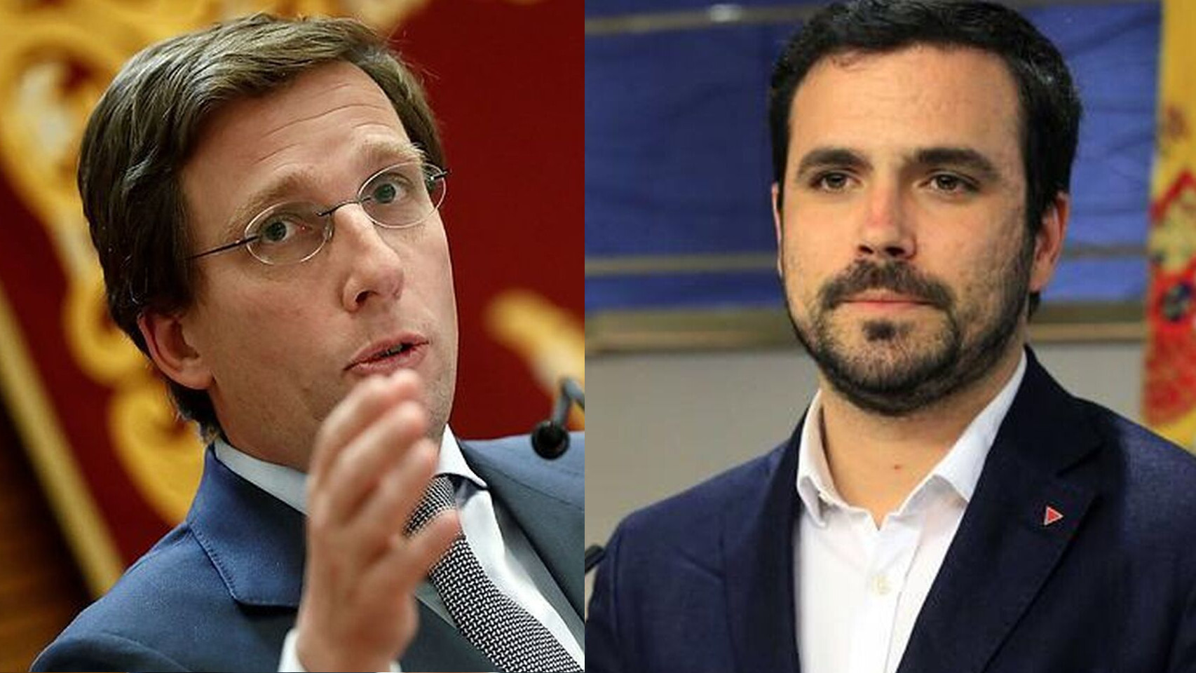 Fotomontaje de Martínez Almeida y Alberto Garzón
