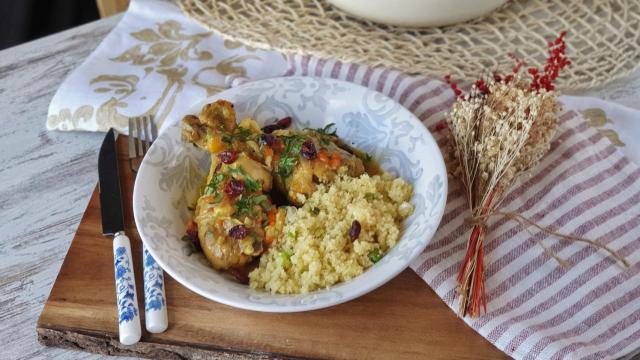 Muslos de pollo a la marroquí