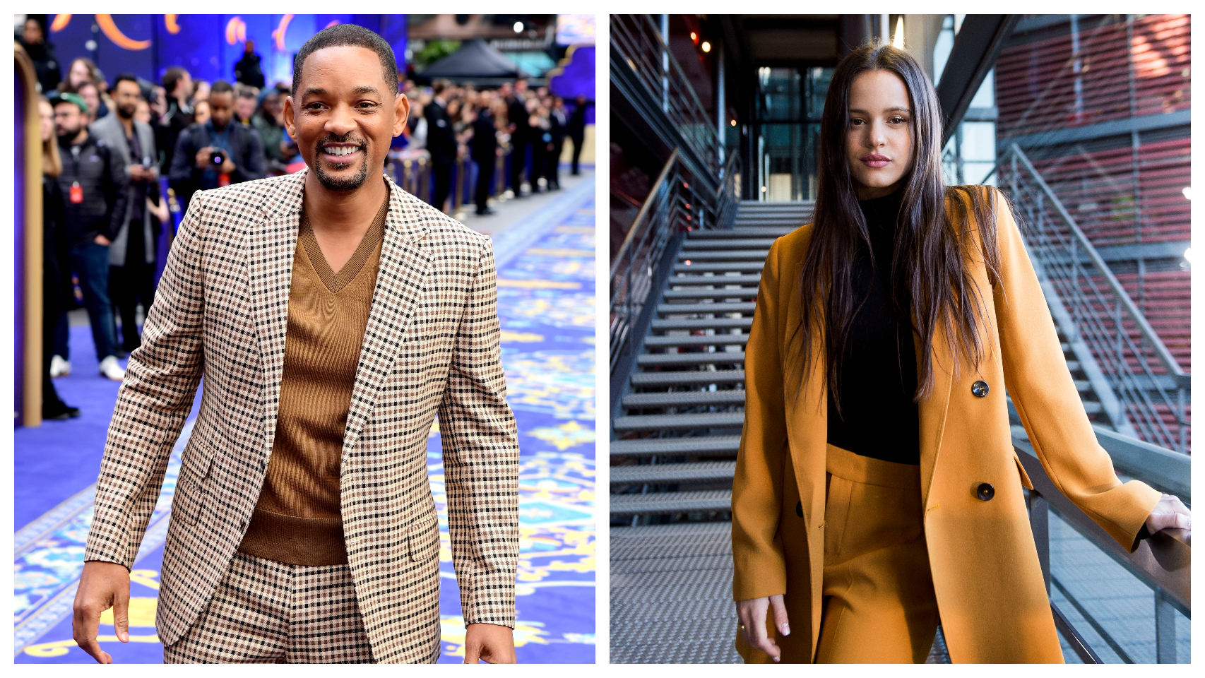 Will Smith y Rosalía en un montaje de JALEOS.