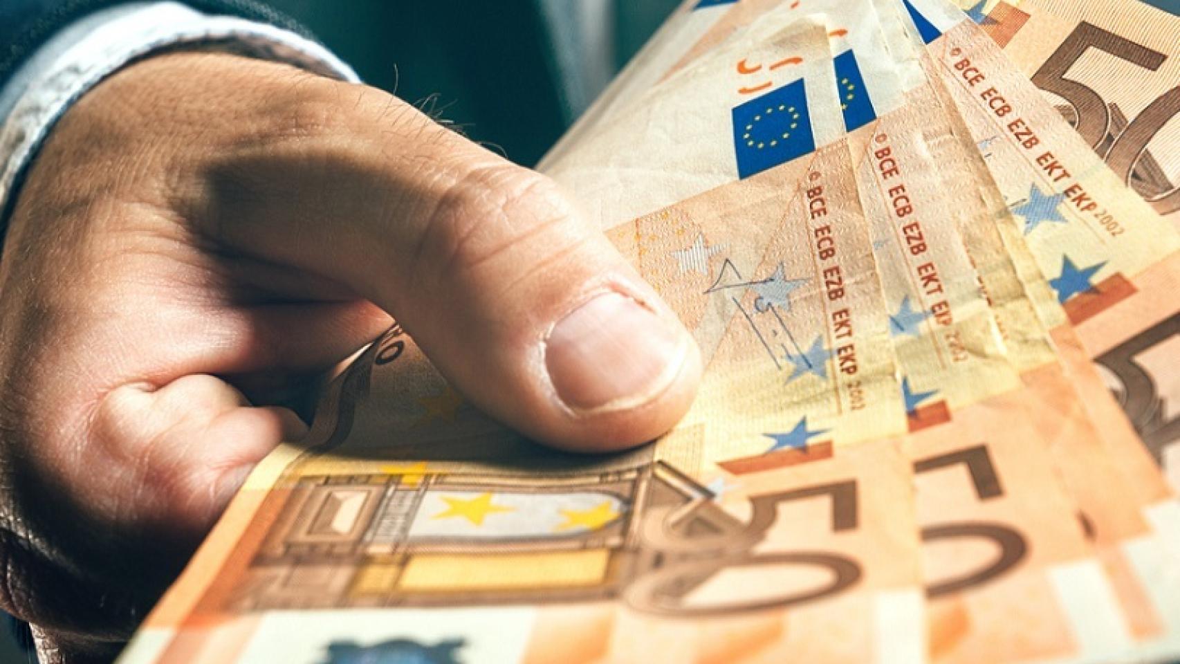 Imagen de archivo de billetes de 50 euros.