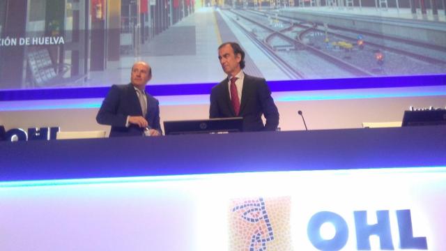 El presidente de OHL, Juan Villar Mir, en la junta general de accionistas de la compañía.