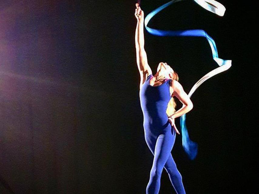 Elena López, durante una actuación