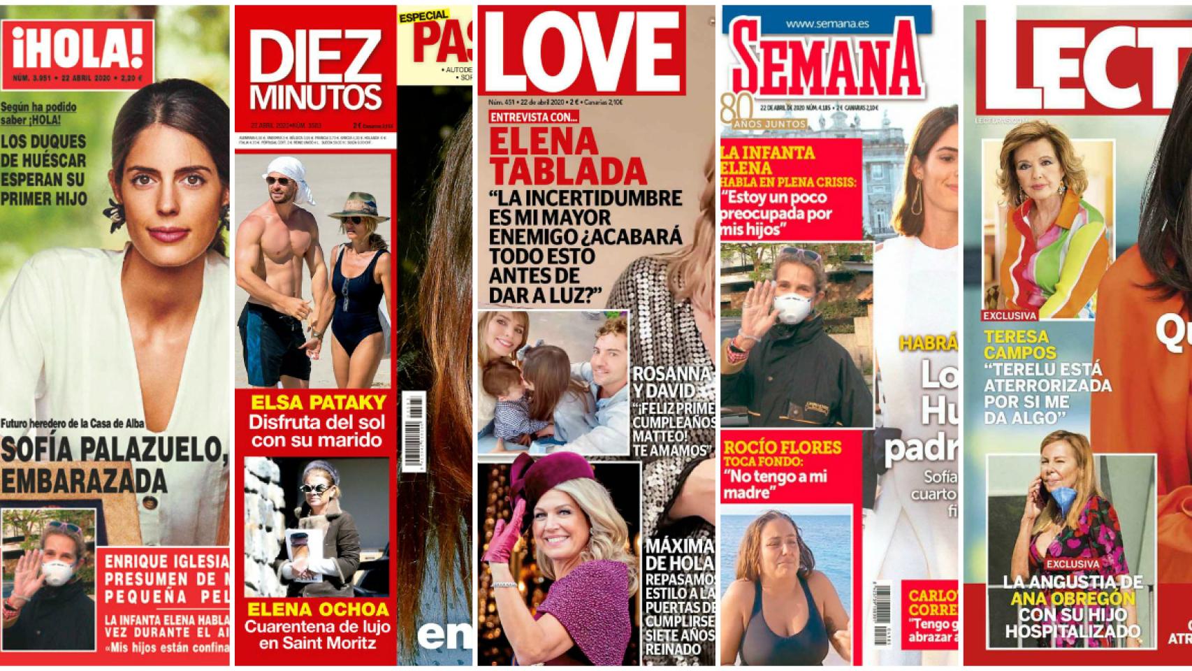 Estas son las revistas de este miércoles.