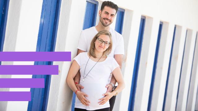 Marta Ferré y su pareja.