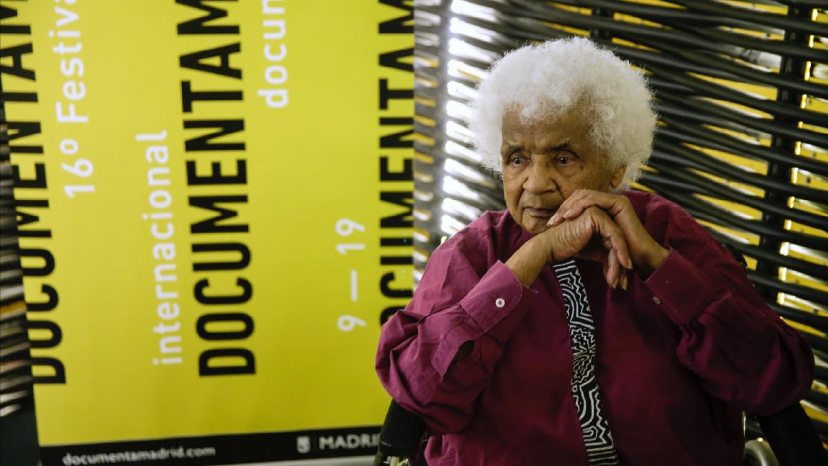 Sarah Maldoror, a su paso por el festival DocumentaMadrid en 2019