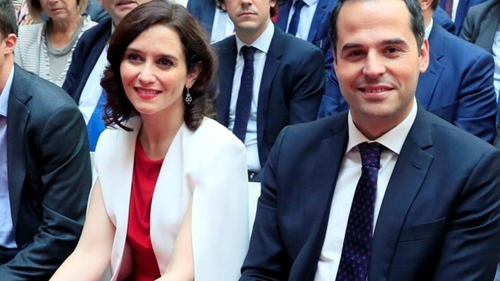 La presidenta de Madrid, Isabel Díaz Ayuso, y su vicepresidente, Ignacio Aguado, en imagen de archivo.