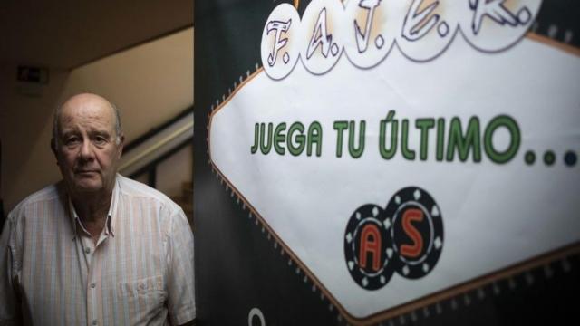 Francisco Abad, presidente de la Federación Andaluza de Jugadores de Azar Rehabilitados, cuya sede está en Málaga, en una imagen de archivo.