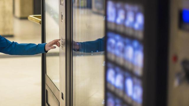 Imagen de archivo de una máquina de vending