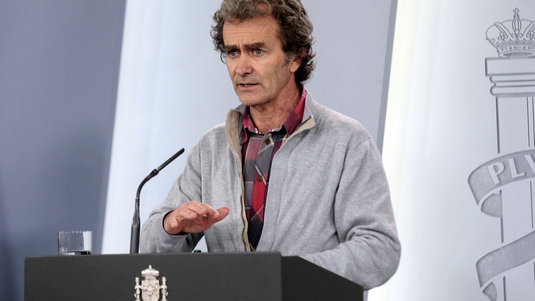 Fernando Simón, director del Centro de Emergencias del Ministerio de Sanidad, en rueda de prensa.