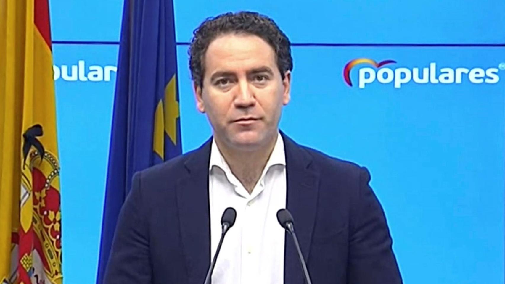 El secretario general del PP, Teodoro García Egea, este sábado.