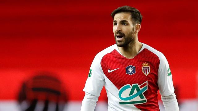 Cesc Fàbregas, en un partido del Mónaco