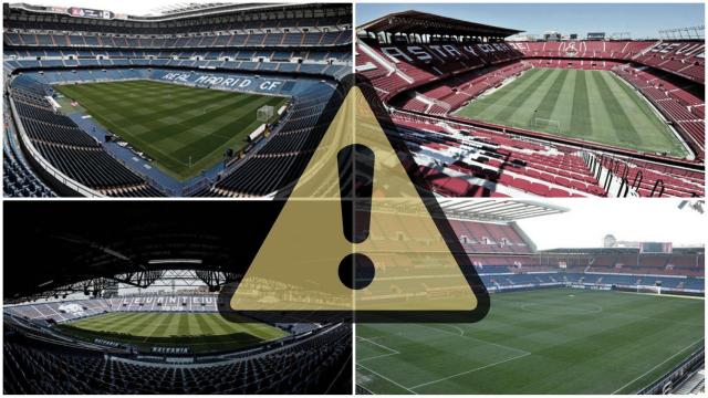 Las obras de los estadios y el parón por la crisis del coronavirus