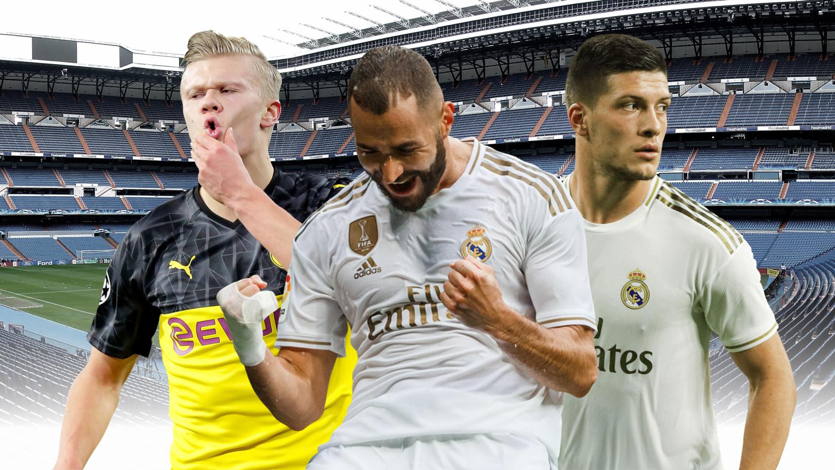 Haaland, Benzema y Jovic