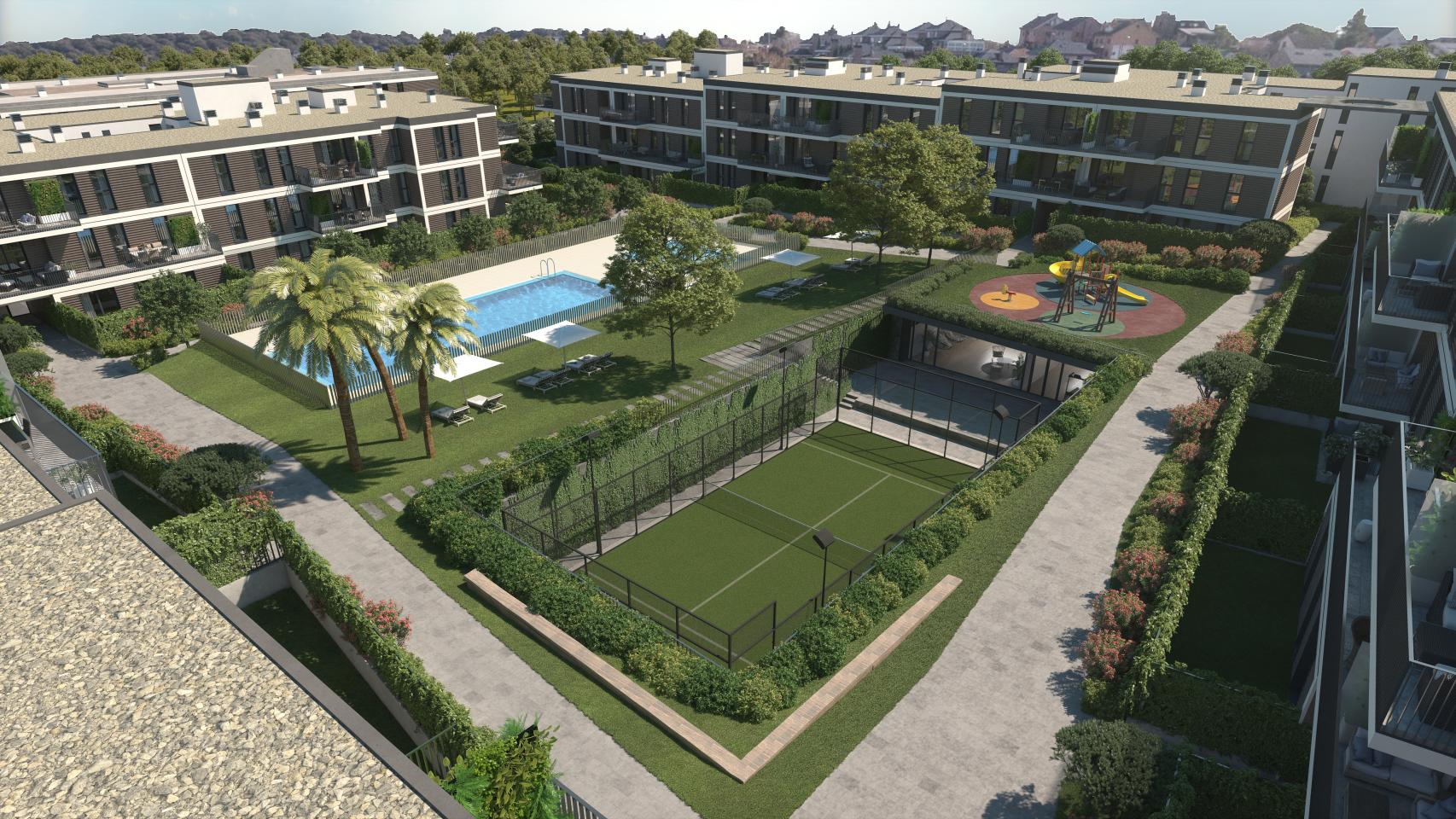 La promoción Escalonia II que Aedas Homes entregará este año en Las Rozas (Madrid).
