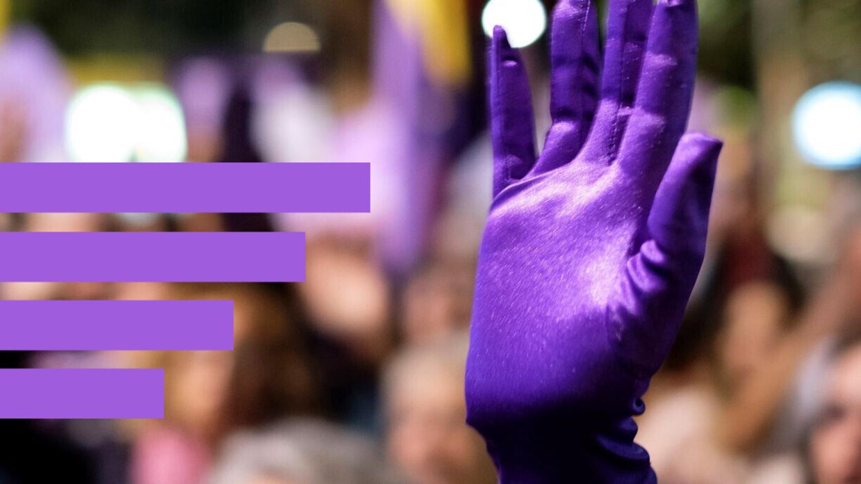 Una manifestación contra la violencia de género.